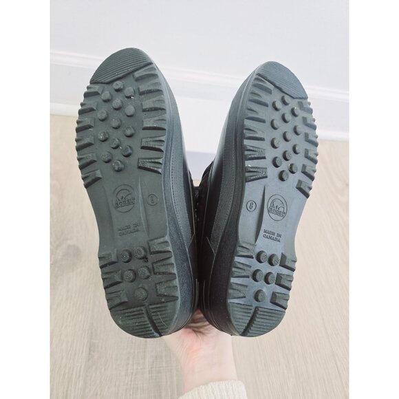 Sorel Kaufman Canada Black Waterproof Felt Lace Up Snow Winter Boots Shoes 8 - Picture 11 of 12